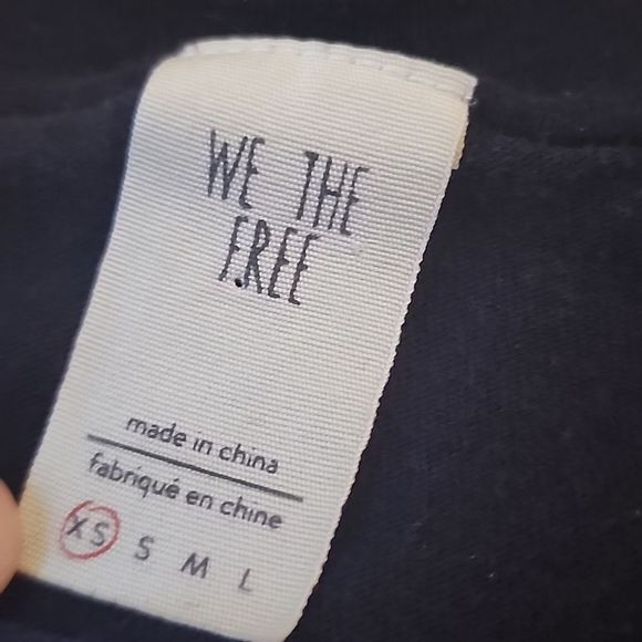 FREE PEOPLE We The Free Womens Blouse Abracadabra Black Size XS OB678375 - Picture 5 of 7